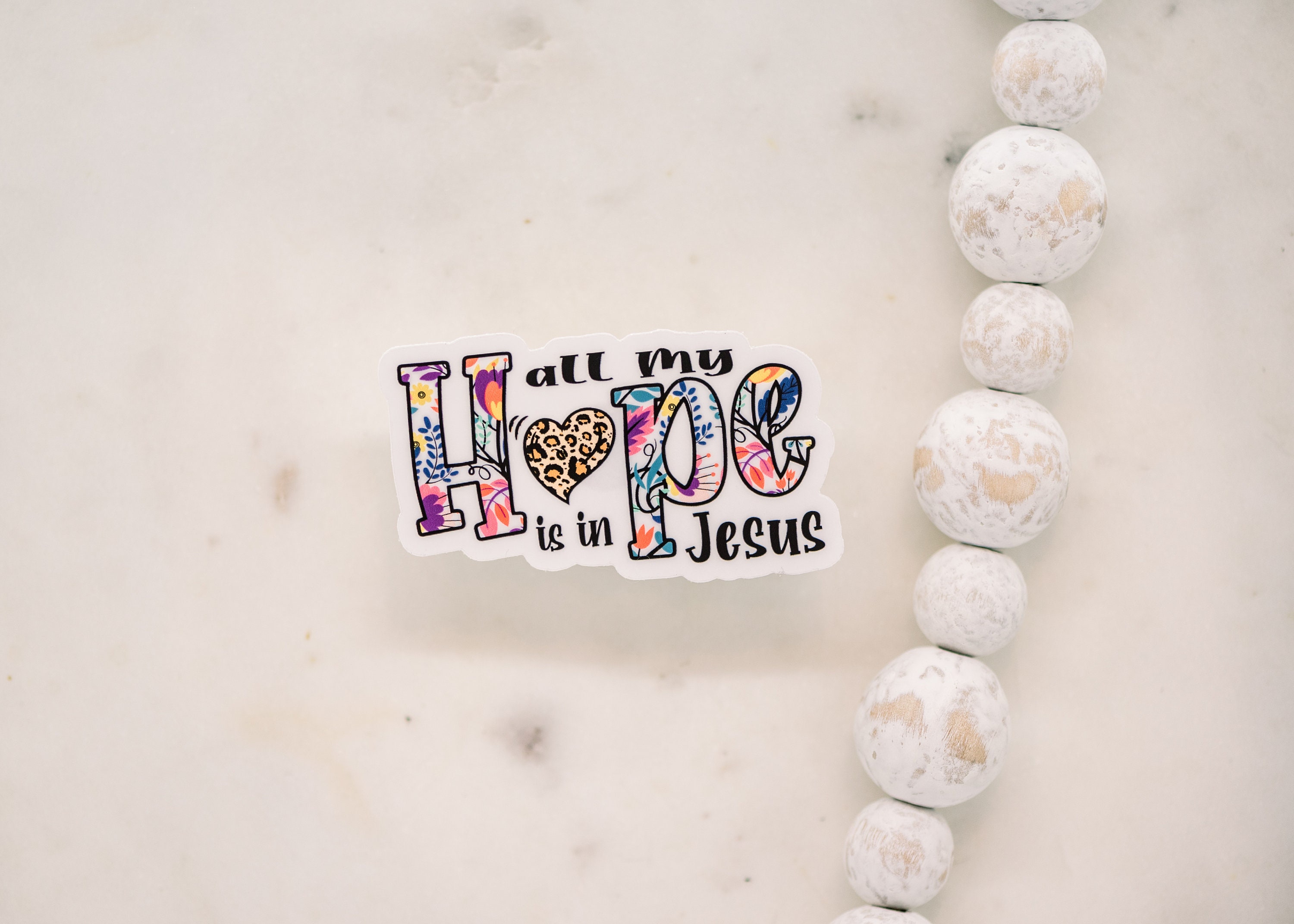 All My Hope Is in Jesus Sticker, Die Cut Label, Floral Religious Decal, Christian  Stickers For Women - Yahoo Shopping