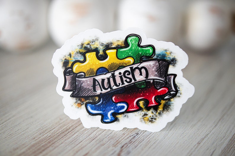 Autism Sticker For Water Bottle, Autism Awareness Sticker, Car Decal, Laptop Stickers, Autism Bumper Decal, Autism Mom Sticker, Vinyl Decal image 2