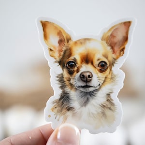 Chihuahua Aufkleber, Tierliebhaber Aufkleber, Hundeaufkleber, Naturaufkleber, Wasserflasche Aufkleber, Bester Freund des Mannes Aufkleber, Laptop Aufkleber