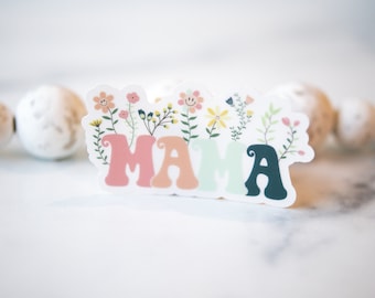 Mama Sticker, Mom Sticker, Car Stickers, Water Bottle Decal, Vinyl Sticker, Bumper Decal, Waterproof Sticker, Planner Label, Mother Decal