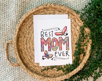 Best Mom Ever Appreciation Card, Mother Appreciation Card, Gift For Mom, Mother Appreciation Card, Mama Card, Best Mom Card, Thoughtful Gift