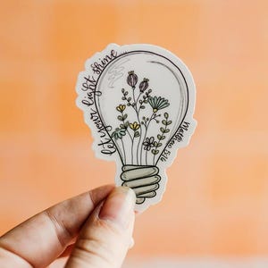 Christian Sticker Pack, Set Of 50 Decals, Let Your Light Shine Stickers, Mini Clear Sticker, Bible Vinyl Decal, Die Cut Sticker, Religious