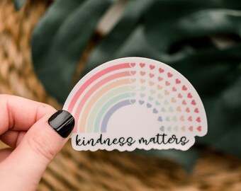 Girly Stickers Pack, Set Of 50 Stickers, Die Cut Labels, Rainbow Stickers, Kindness Decals, Vinyl Stickers Bundle, Empowering Labels