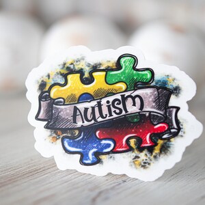 Autism Sticker For Water Bottle, Autism Awareness Sticker, Car Decal, Laptop Stickers, Autism Bumper Decal, Autism Mom Sticker, Vinyl Decal image 5