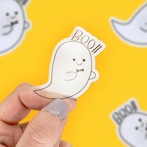 Halloween Stickers, Ghost Decal, Spooky Stickers, Boo Sticker, Cute Car Sticker, Computer Sticker, Laptop Sticker, Halloween Party Supplies