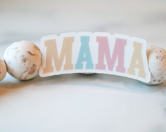 Mama Sticker, Pastel Label, Car Decal, Journal Sticker, Bumper Sticker, Waterproof Label, Window Decal, Water Bottle Sticker, Bumper Decal