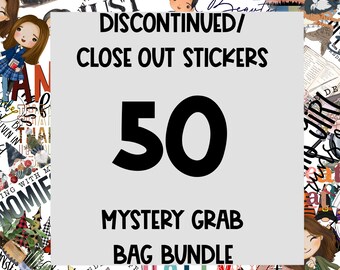 50 Sticker Pack, Sticker Mystery Box, Mystery Bundle, Waterproof Label, Scrapbook Sticker, Kids For Gifts, Sticker Decoration, Laptop Decal