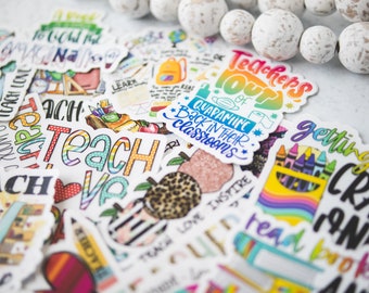 Kindergarten Teacher Stickers - 3 Pack Waterproof Vinyl Decals For Laptop & Water Bottle