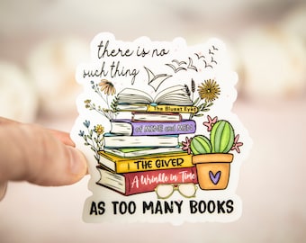 Book Stickers, Reading Sticker, Kindle Sticker, Water Bottle Decal, BookTok Sticker, Literary Sticker, Smut Reader Sticker, Bookish Sticker