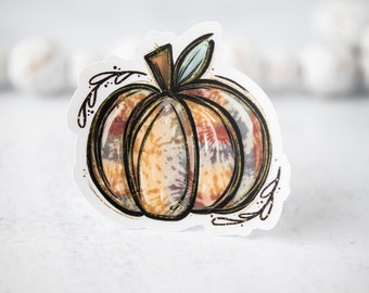 Fall Decal, Pumpkin Decal, Halloween Pumpkin Sticker, Trick or Treat, Bumper Decal, Halloween Window Decal, Journal Sticker, Spooky Season