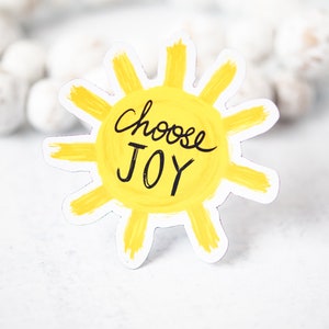 Choose Joy Magnet, Faith Magnet, Sun Magnet, Christian Car Magnet, Happy Yellow Magnet, Positive Magnet, Religious Magnet, Christian Magnet