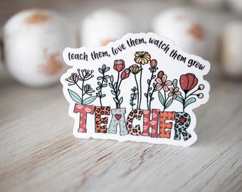 Teacher Stickers, Christian Teacher Gift, Teacher Appreciation Gifts, Water Bottle Stickers, Teacher Laptop Sticker, Vinyl Decal, Waterproof