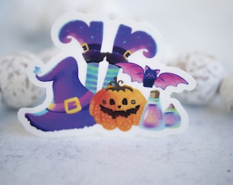 Halloween Sticker, Witch Sticker, Pumpkin Decal, Bat Sticker, Potion Sticker, Trick or Treat, Window Decal, Bumper Decal, Car Accessories