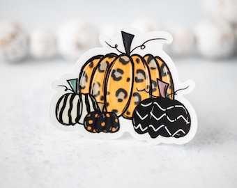 Halloween Sticker, Pumpkin Stickers, Window Decal, Die Cut Sticker, Vinyl Sticker, Laptop Label, Waterproof Sticker,Halloween Party Supplies