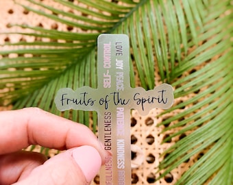 Jesus Decal, Fall Religious Sticker, Fruit Of The Spirit Decal, Christian Stickers, Bible Verse Labels, Scripture Stickers, Pastor Gift