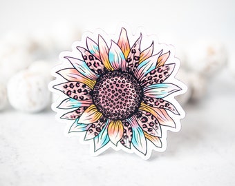 Sunflower Magnet, Summer Magnet, 3" Magnet, Fridge Magnet, Floral Magnet, Car Accessory, Colorful Magnet, Girly Magnet, Girlfriend Gift