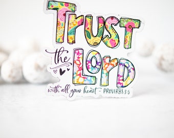 Trust the Lord Christian Magnet, Faith Magnet, Inspiring Magnet, Gift For Her, Stocking Stuffer, Gifts