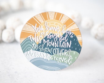 You Have Been Assigned This Mountain Magnet, Inspirational Magnet, Bible Verse Magnet, Fridge Magnet, Religious Gift, Motivational Magnet