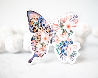 Butterfly Magnet, Floral Magnet, Girly Magnet, 3" Magnet, Locker Decor, Car Accessories, Fridge Magnet, Dorm Magnet, Gift For Girlfriend