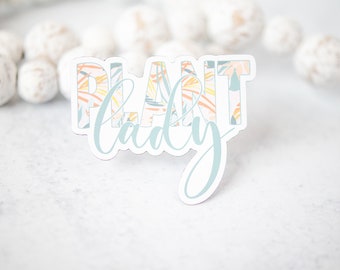 Plant Lady Magnet, 3" Magnet, Pastel Magnet, Laptop Magnet, Car Accessories, Fridge Magnet, Floral Magnet,Waterproof Magnet,Plant Lover Gift