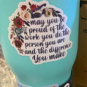 Social Worker Sticker, Mental Health Sticker, LCSW Gift, Co Worker Gift, Therapist Sticker, Empowering Sticker, Labor Day Sticker, Nurse image 5