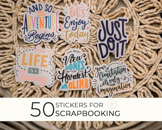 Adventure Sticker Pack: Motivational Die Cut Vinyl Decals