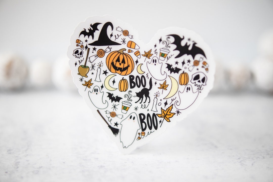 Halloween Sticker, Spooky Sticker, Halloween Car Decal, Fall Sticker
