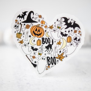 Halloween Stickers, Spooky Car Sticker, Halloween Party Supplies, Fall Sticker, Halloween Decal, Vinyl Sticker, Car Sticker, Waterproof