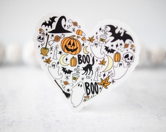 Halloween Stickers, Spooky Car Sticker, Halloween Party Supplies, Fall Sticker, Halloween Decal, Vinyl Sticker, Car Sticker, Waterproof
