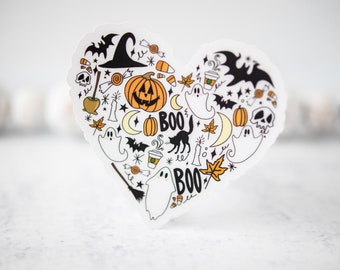 Halloween Sticker, Spooky Sticker, Halloween Car Decal, Fall Sticker, Halloween Decal, Vinyl Sticker, Car Sticker, Waterproof Sticker