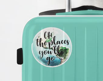 Oh The Places You'll Go Sticker, Caravan Vinyl Sticker, Car Sticker, Travel Sticker, Luggage Stickers, Mountain Sticker, Gift For Traveler