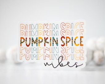 Pumpkin Spice Sticker, Halloween Sticker, Fall Sticker, Tumbler Decal, Car Accessories, Water Bottle Sticker, Window Decal, Vinyl Sticker