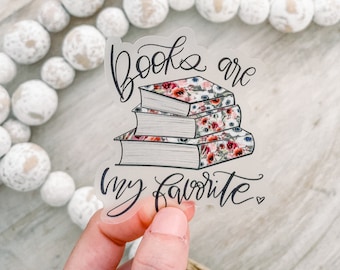 Book Sticker, Kindle Sticker, Bookish Stickers, Books Are My Favorite Sticker, Booktrovert Decal, Laptop Label, Book Worm Gift, Waterproof