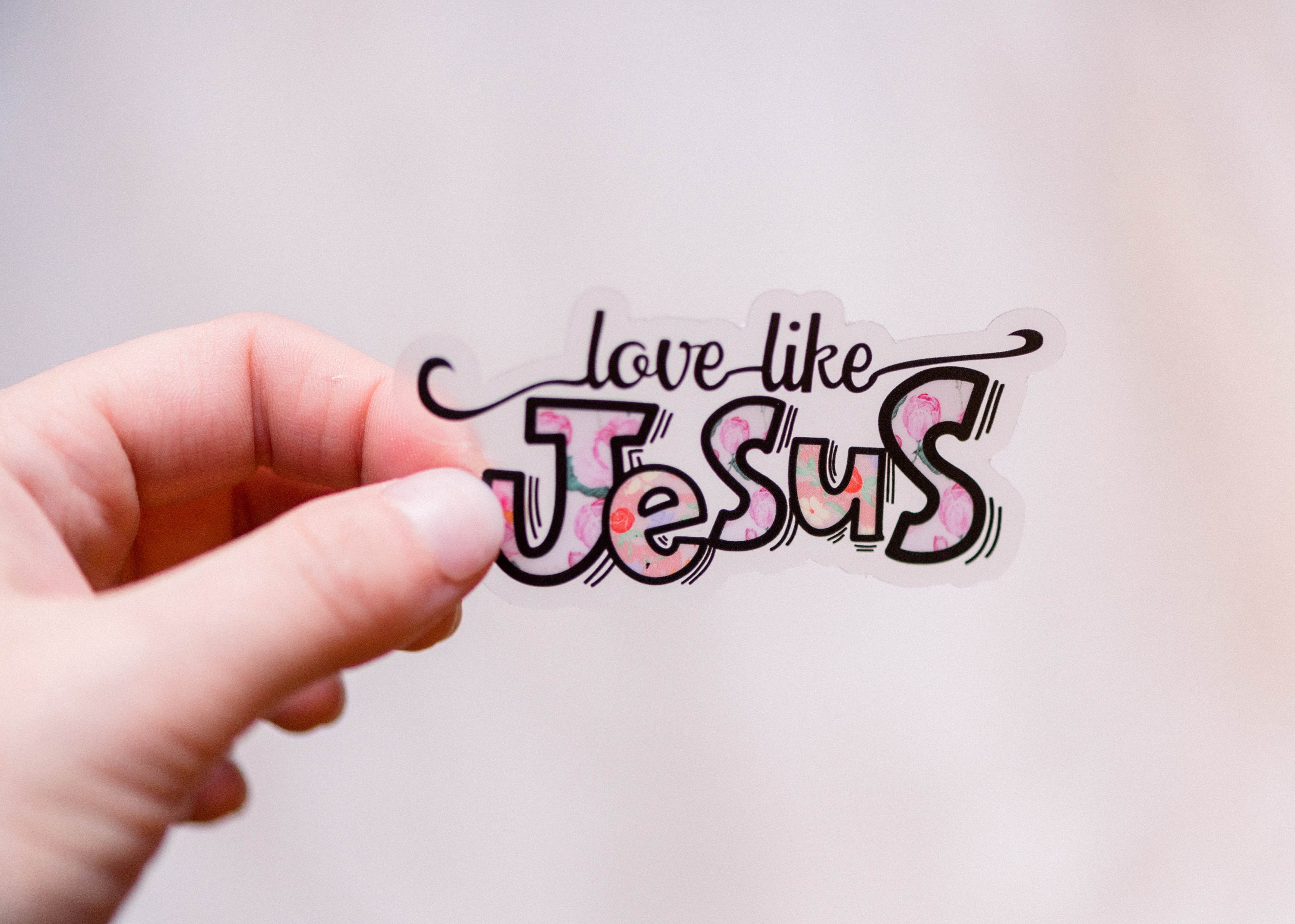 Let Go and Let God Sticker, Christian Stickers for Women, Catholic