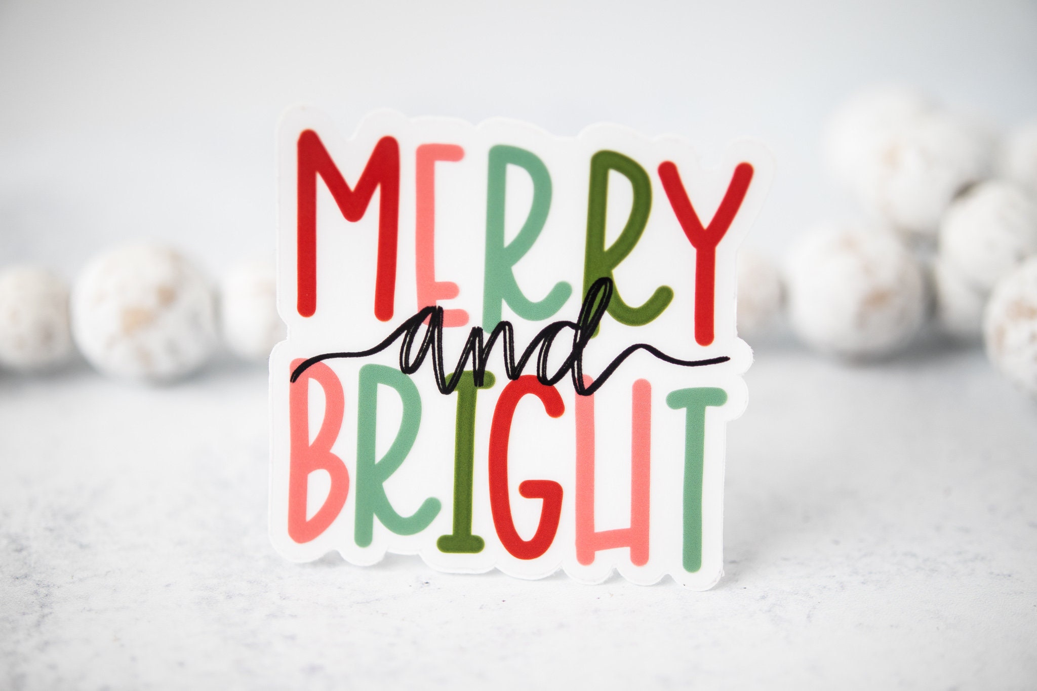 Bright Christmas Stickers for Card Making and Scrapbooking – ViVi Stationery