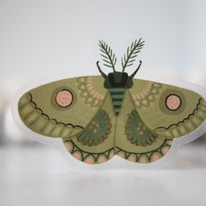 Brown Butterfly Vinyl Sticker: Waterproof Car/Laptop Decal