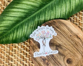 Apologize For Being A Powerful Woman ~ Empowering Sticker, Feminist Sticker, Girl Power Decal, Kindle Stickers, Womans Rights Decal