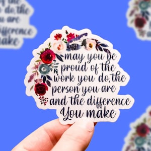 Social Worker Sticker, Mental Health Sticker, LCSW Gift, Co Worker Gift, Therapist Sticker, Empowering Sticker, Labor Day Sticker, Nurse