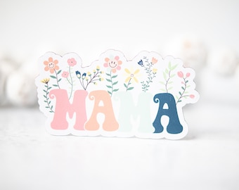 3" Magnet, Mama Magnet, Floral Magnet, Gift For Mother, Refrigerator Magnet, Car Accessories, Laptop Magnet, Waterproof Magnet, Gift For Her