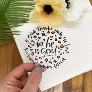 Sticker Psaumes, Sticker espoir, Sticker bouteille d'eau religieuse, Sticker Chroniques, Sticker source d'inspiration pour ordinateur portable, Sticker chrétien, Écriture sainte