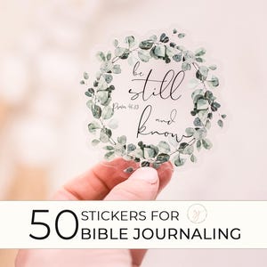 Wholesale &#39;Be Still And Know&#39; Waterproof Stickers - 50 Pack