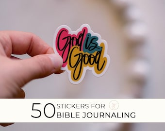 50 God Is Good Vinyl Stickers, Christian Fundraiser Favors, Wholesale Stickers, Catholic Stickers, Sunday Church Gifts, Youth Ministry Gifts