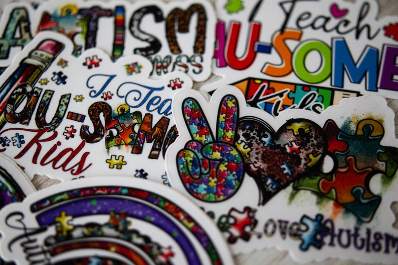 Autism Sticker For Water Bottle, Autism Awareness Sticker, Car Decal, Laptop Stickers, Autism Bumper Decal, Autism Mom Sticker, Vinyl Decal image 7