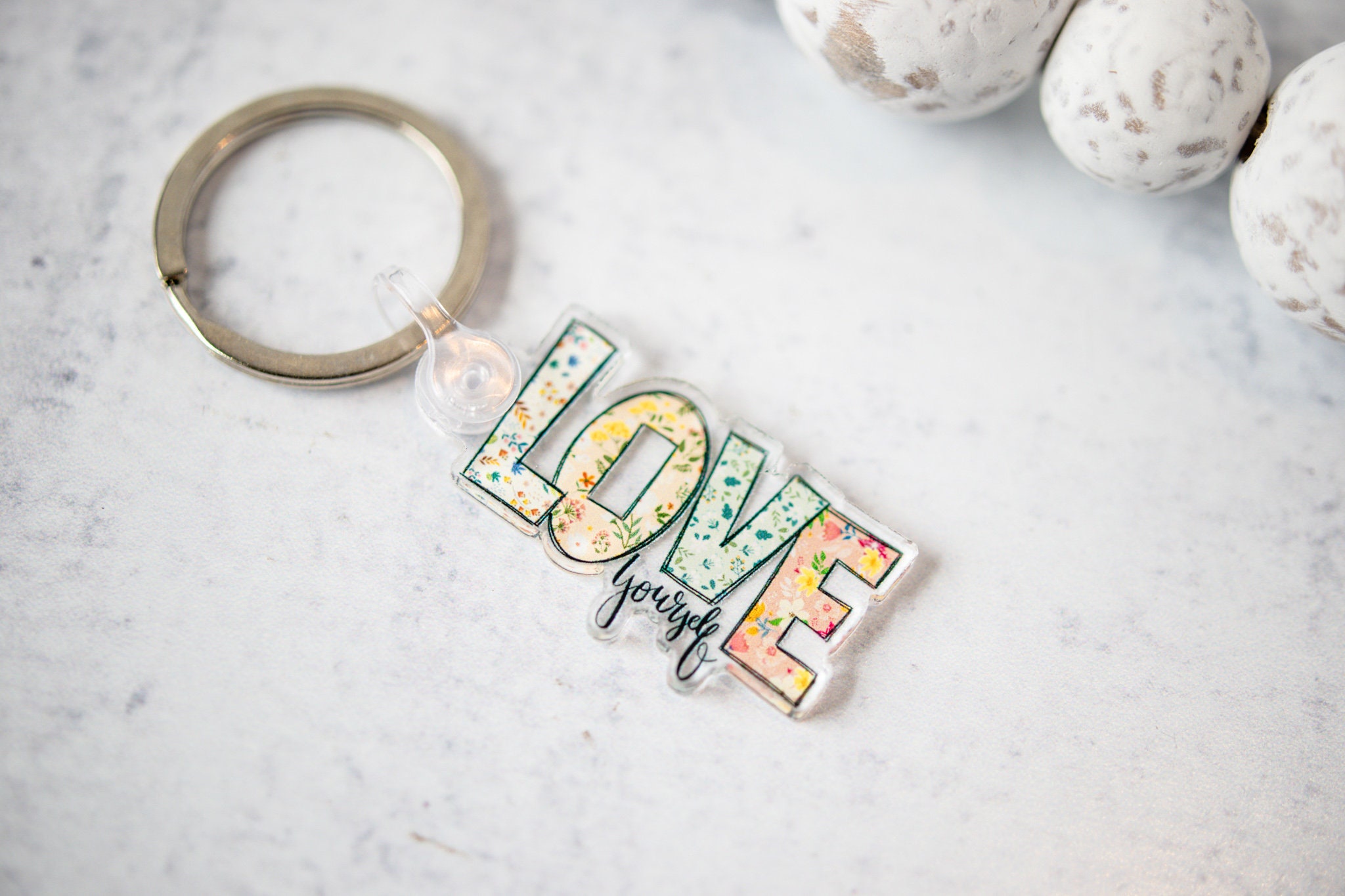 Love yourself best sale keychain