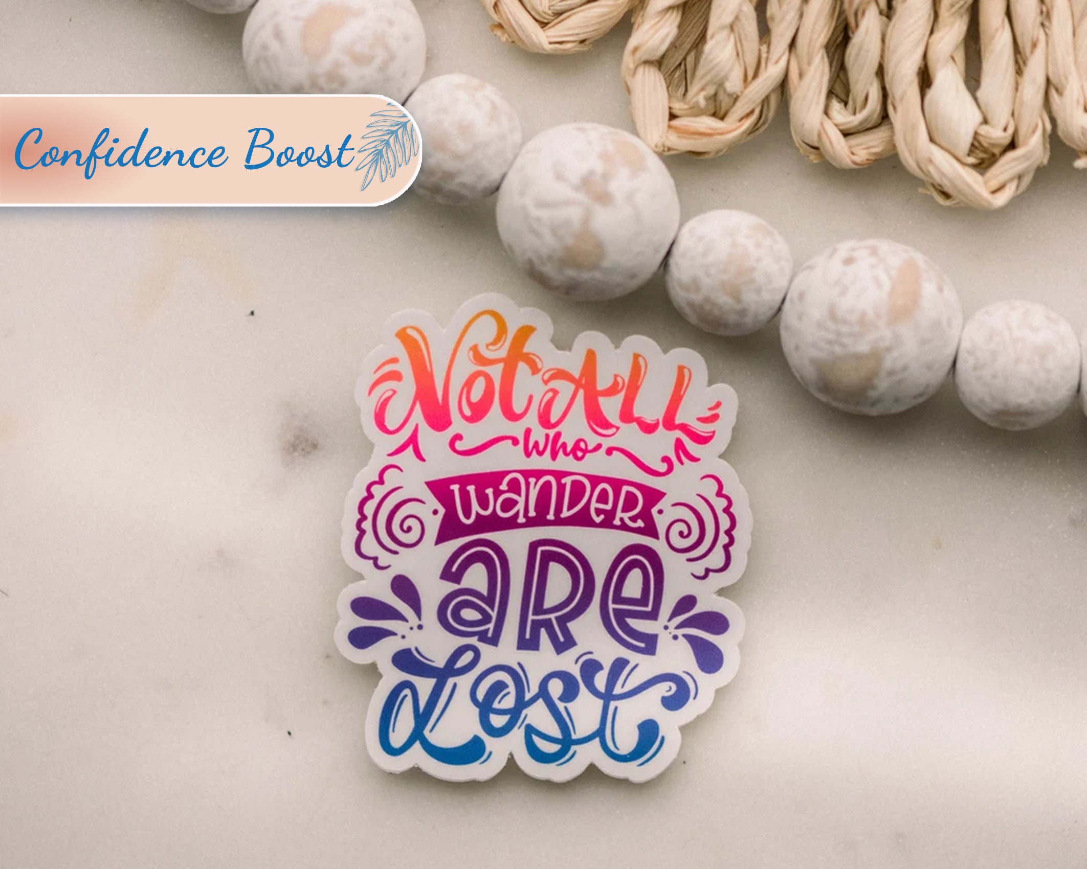 Not All Who Wander Are Lost Vinyl Sticker // 3x3 In. - Etsy