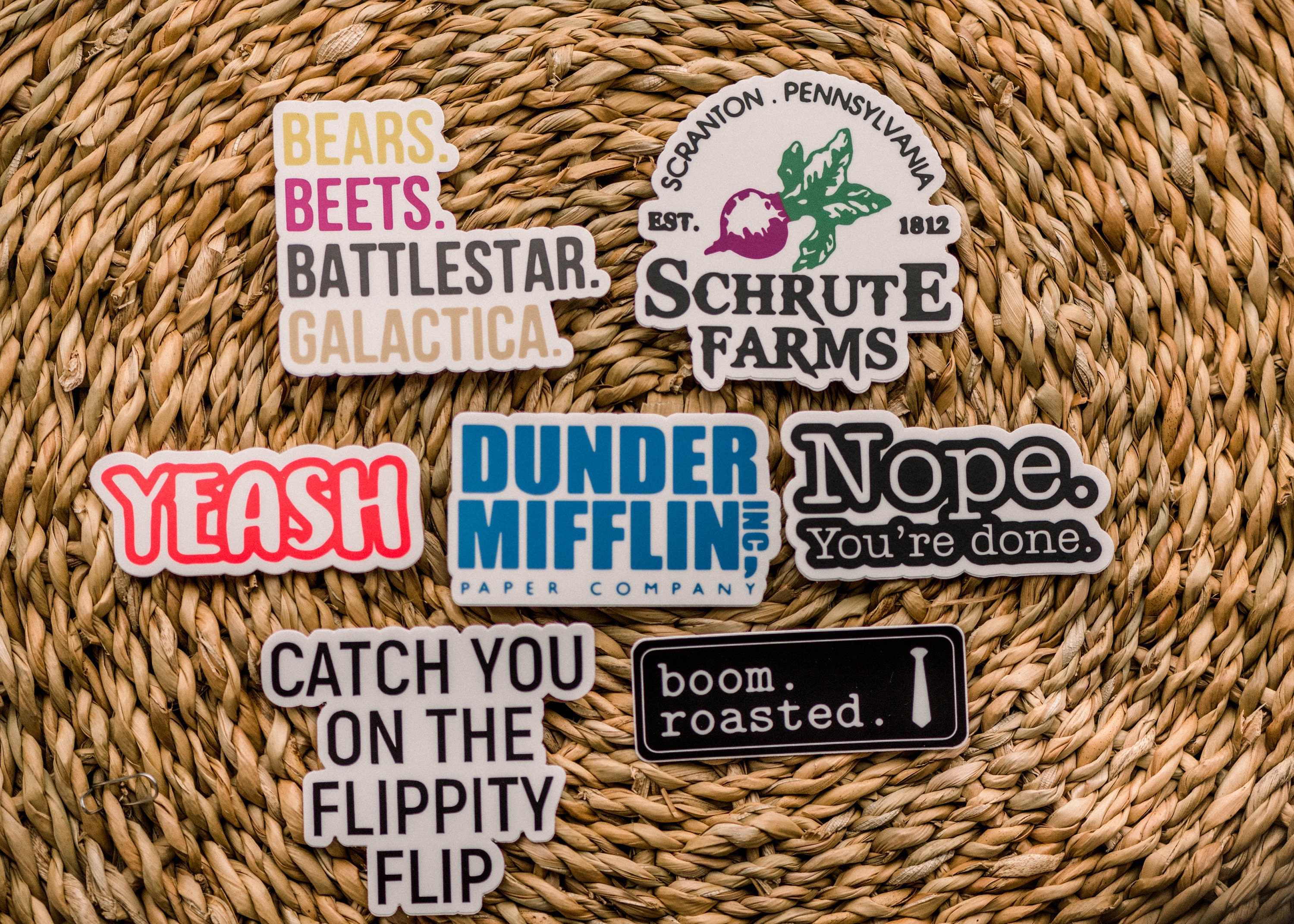 Bears Beets Battlestar Galactica Vinyl Sticker Funny Decal Etsy