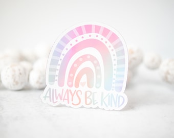 Always Be Kind Magnet, Rainbow Magnet, Pink Rainbow Magnet, Fridge Magnet, Car Magnet, Positivity Magnet, Girly Magnet, Girlfriend Gift