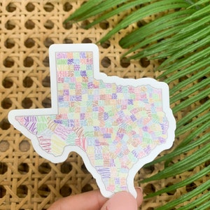 Pegatina de Texas, pegatina de vinilo con mapa del estado, pegatina para botella de agua, pegatina para portátil, etiqueta patriótica, calcomanía con mapa de Texas, pegatinas del Día de la Independencia