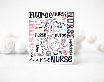 Nurse Magnet, 3" Magnet, Social Worker Magnet, Profession Magnet, Fridge Magnet, Locker Decor, Car Accessories, Labor Day Magnet, Car Magnet