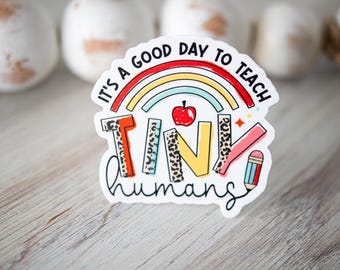 It's A Good Day to Teach Sticker, Teacher Appreciation Gift, Clear Vinyl Stickers, Unique Teacher Gift , Best Teacher Gift, Back To School